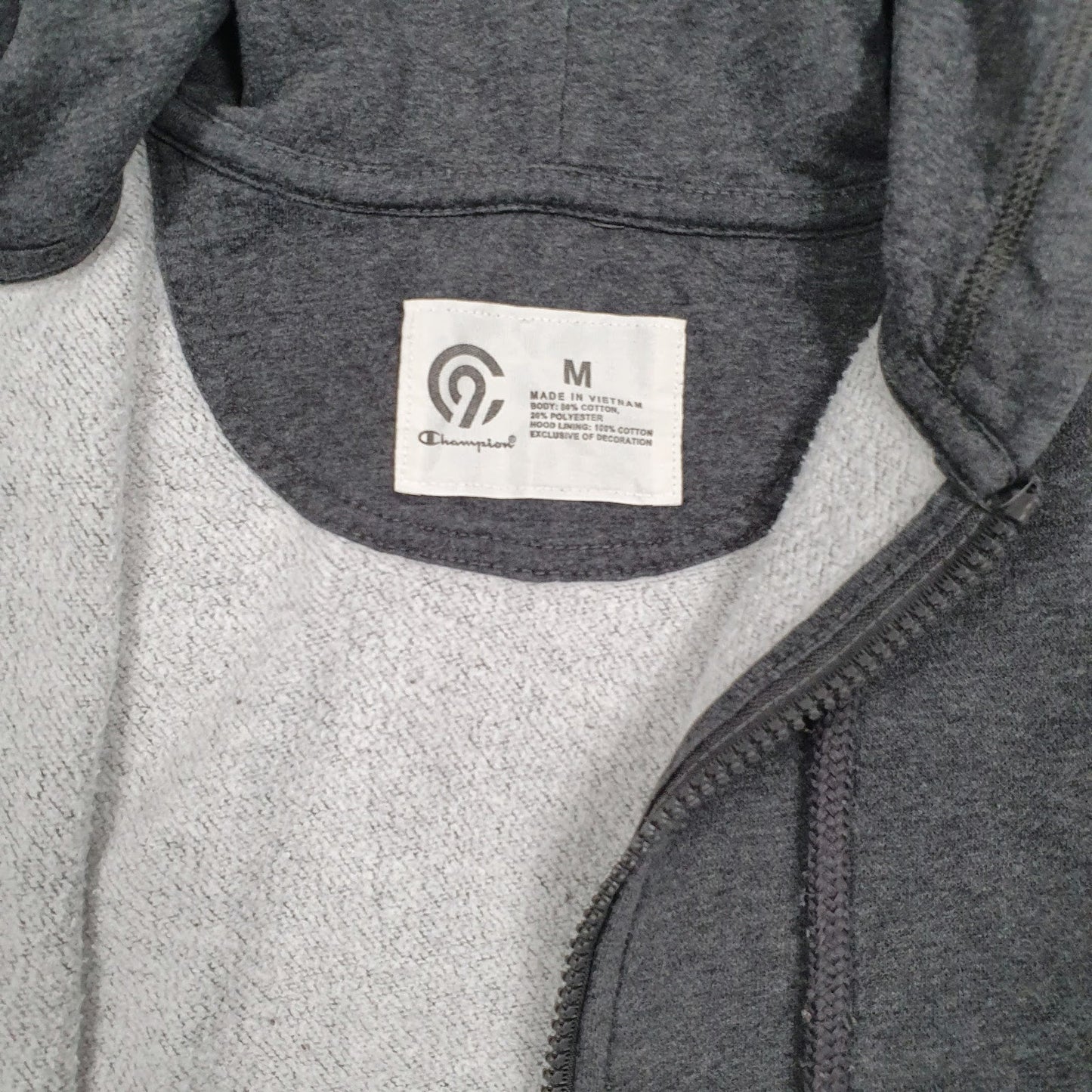Mens Grey Champion  Hoodie Jumper