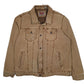 Mens Brown Levis Type 3 Trucker Workwear Canvas  Coat