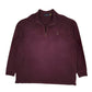 Mens Burgundy Polo Ralph Lauren  Quarter Zip Jumper