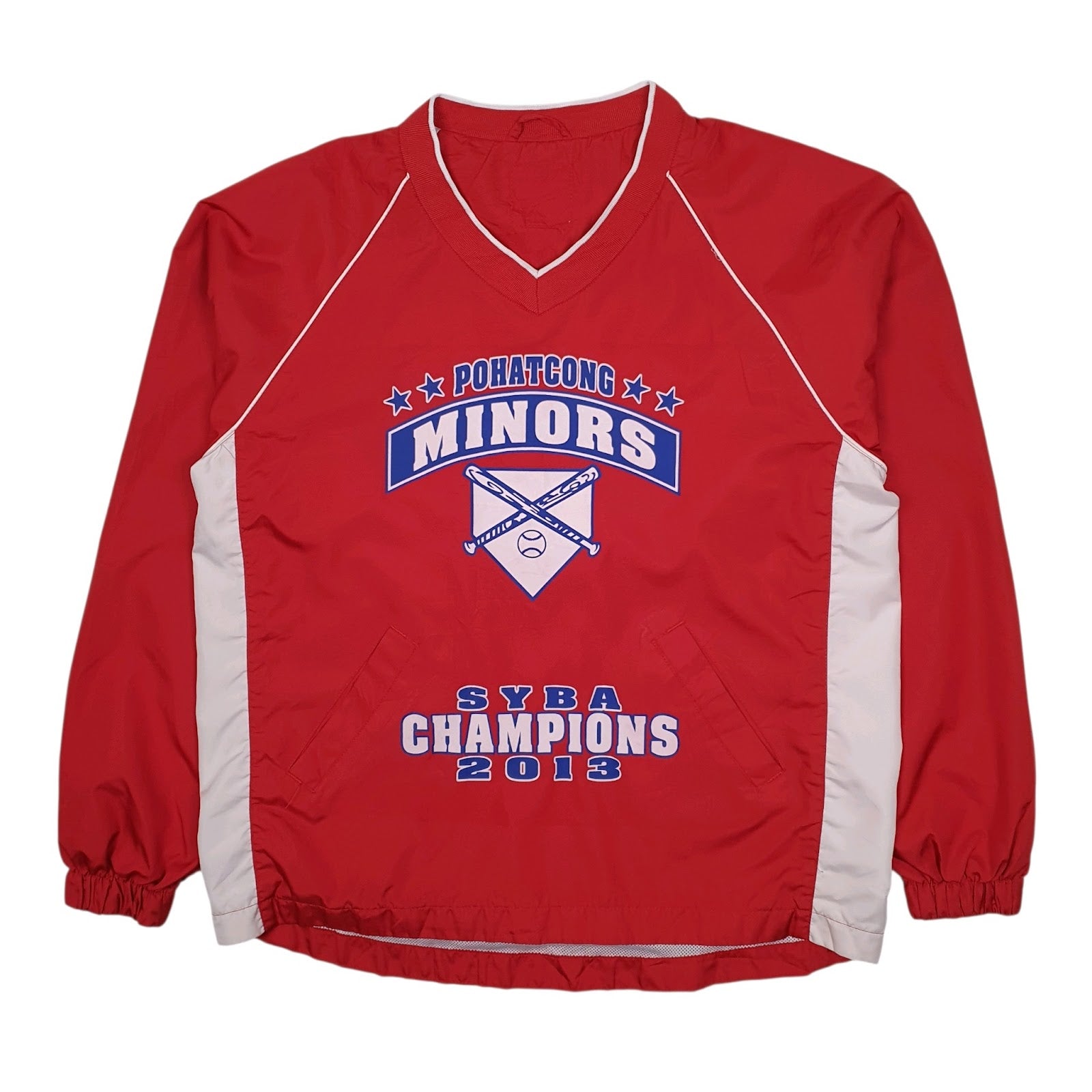 Mens Red Unbranded Pohatcong Minors Baseball  Coat