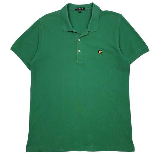 Mens Green Lyle & Scott  Short Sleeve Polo Shirt