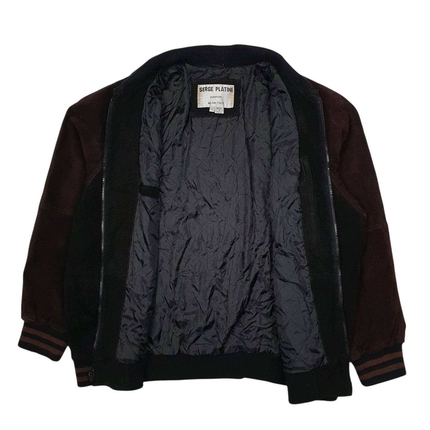 Mens Black Serge Platini   Coat