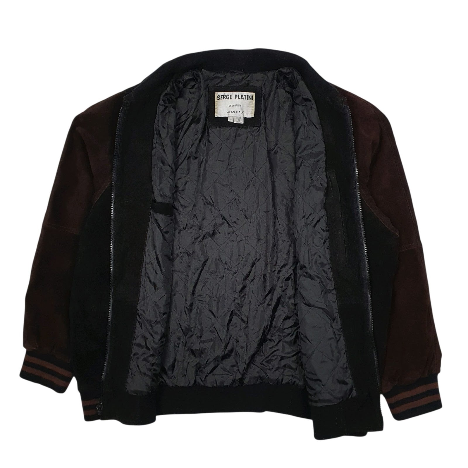 Mens Black Serge Platini   Coat