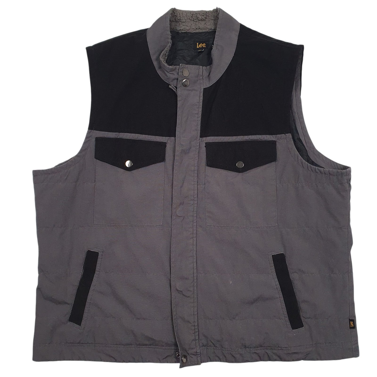Mens Grey Lee Workwear Padded  Coat