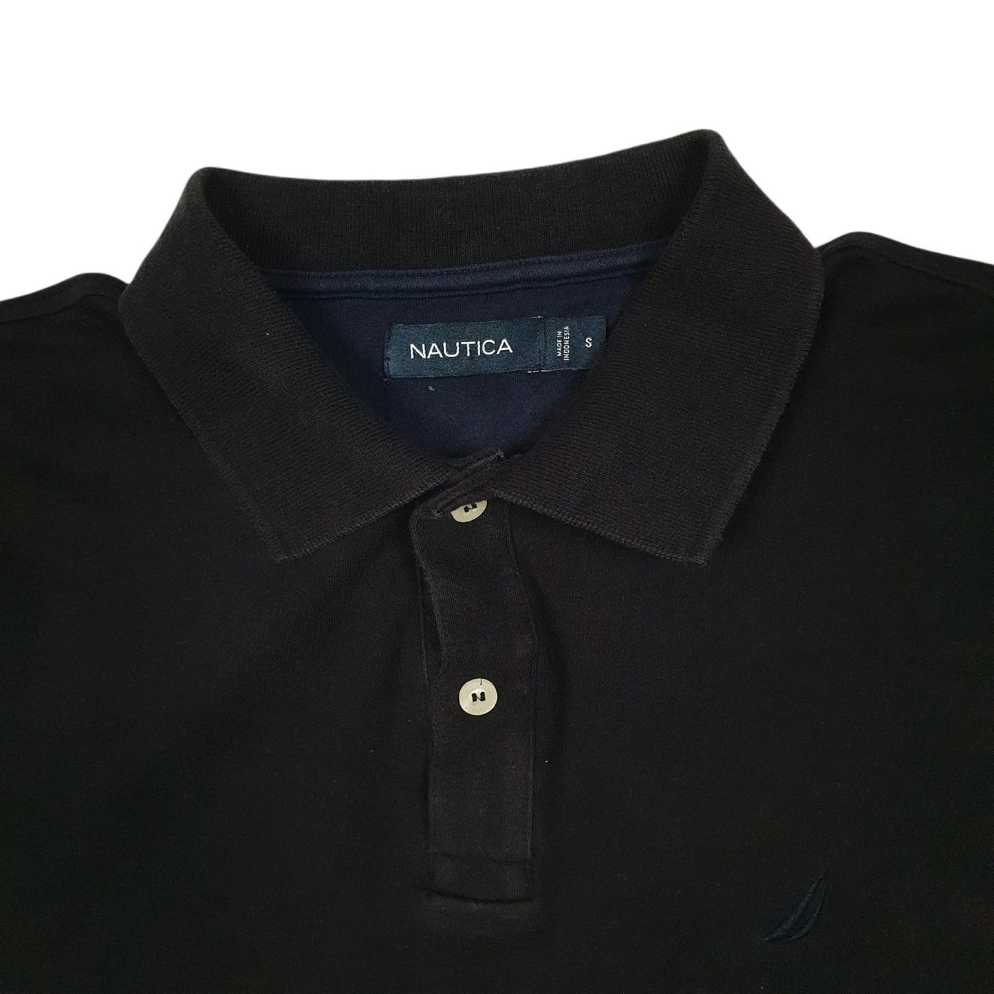 Mens Black Nautica   Polo Shirt