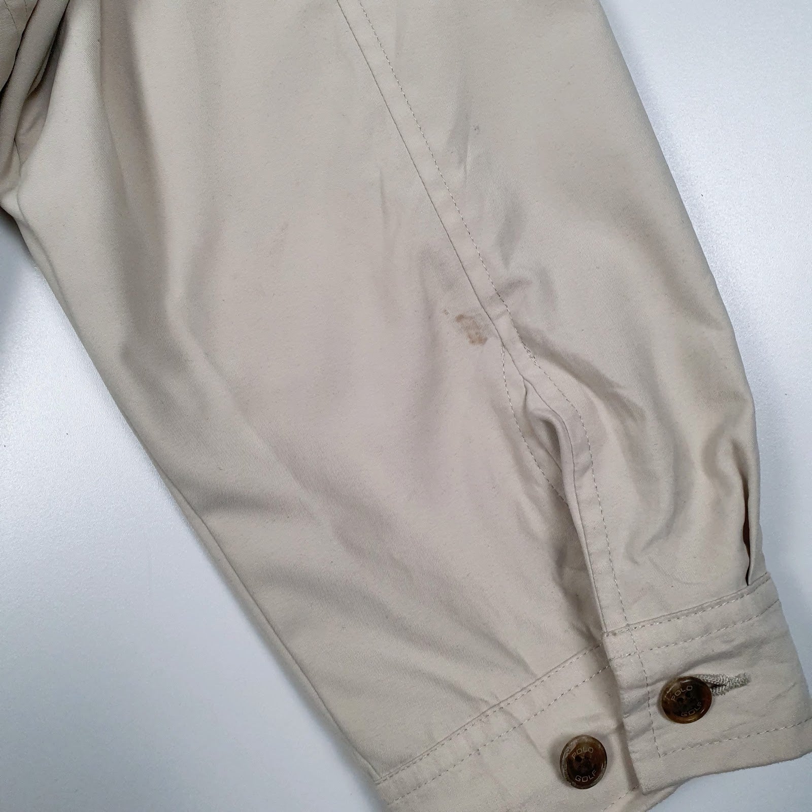 Mens Cream Polo Ralph Lauren Golf Pullover Hoodie Coat