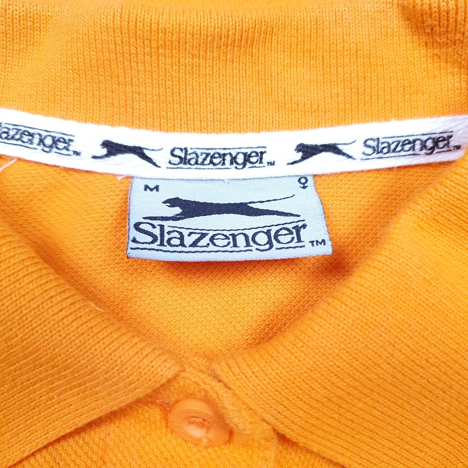 Mens Orange Slazenger Vintage  Polo Shirt