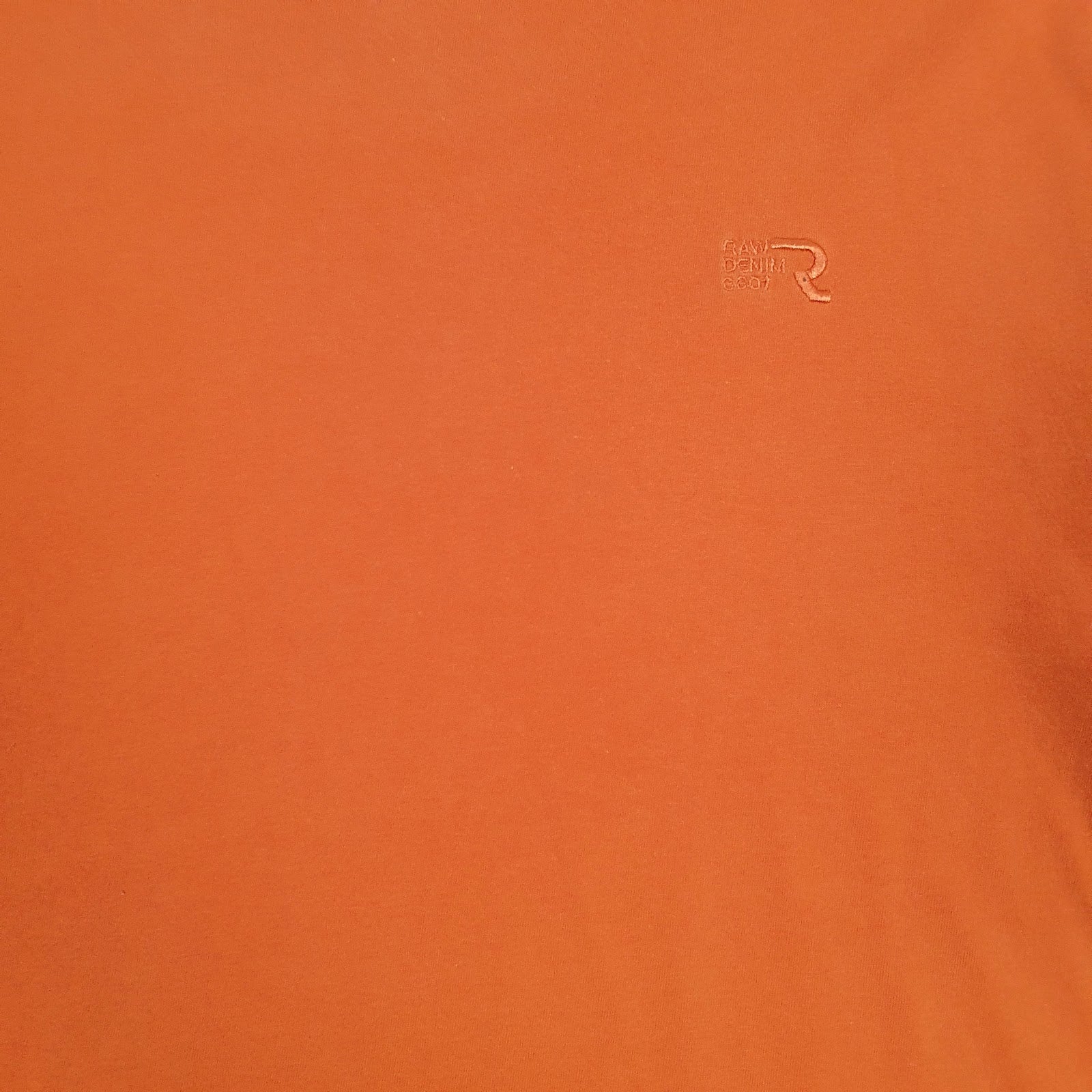 Mens Orange G Star   T Shirt