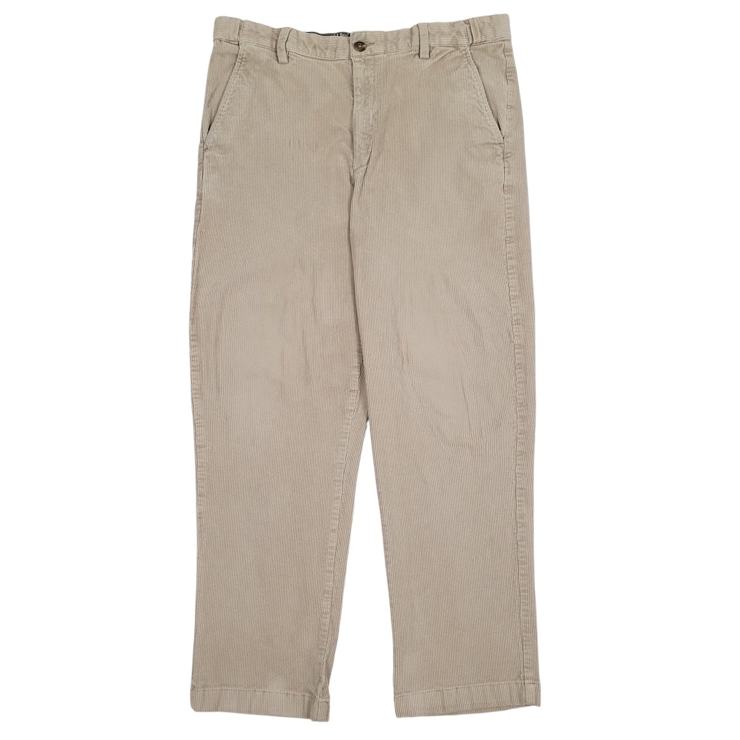 Mens Brown L.L. Bean  Corduroy Trousers