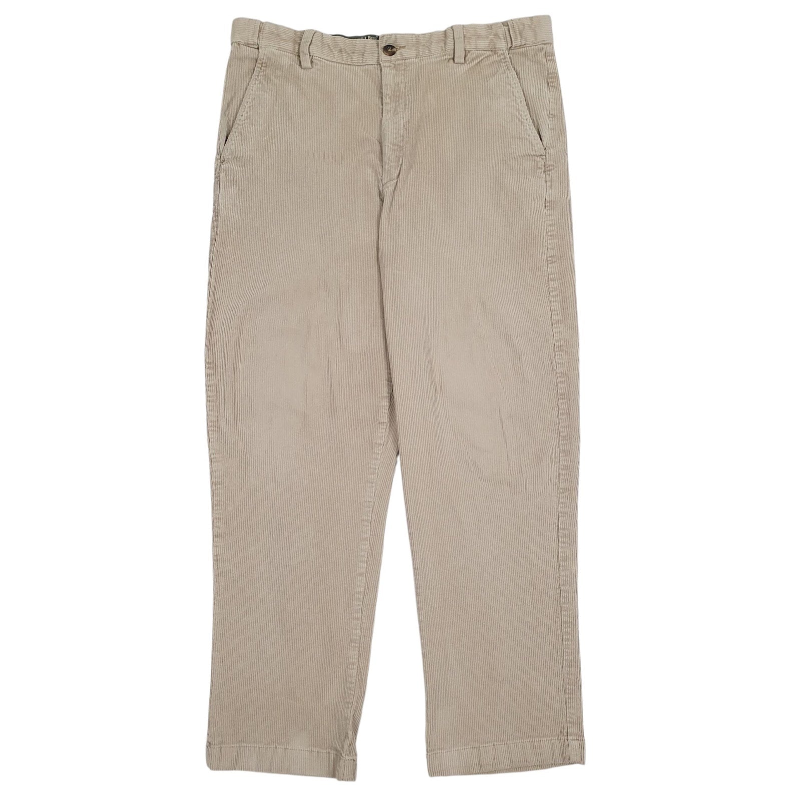 Mens Brown L.L. Bean  Corduroy Trousers