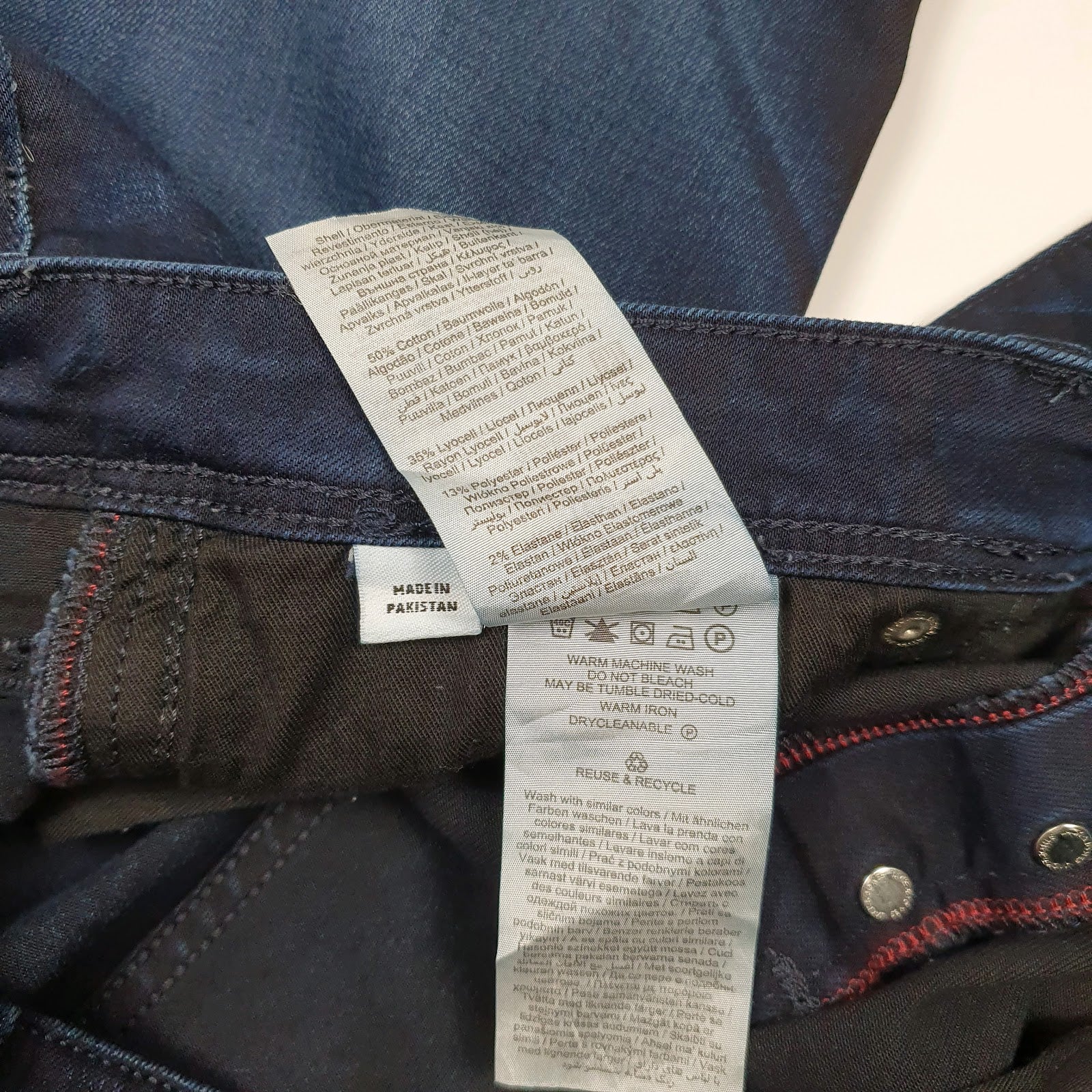 Mens Blue Jack & Jones Stretch  Shorts