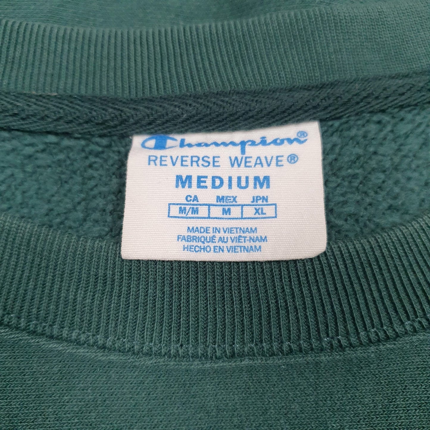 Mens Green Champion Reverse Weave Crewneck Jumper