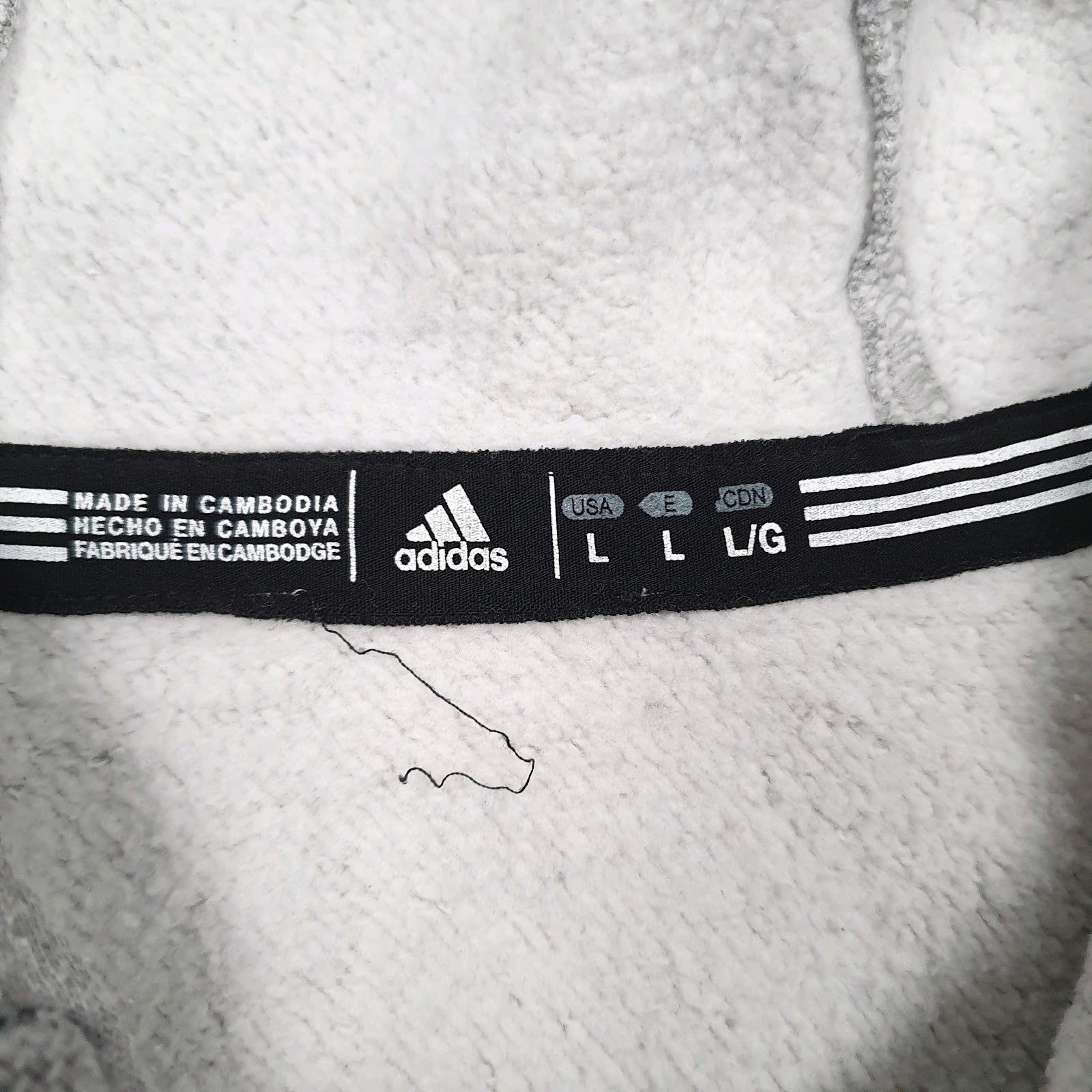 Mens Grey Adidas  Hoodie Jumper