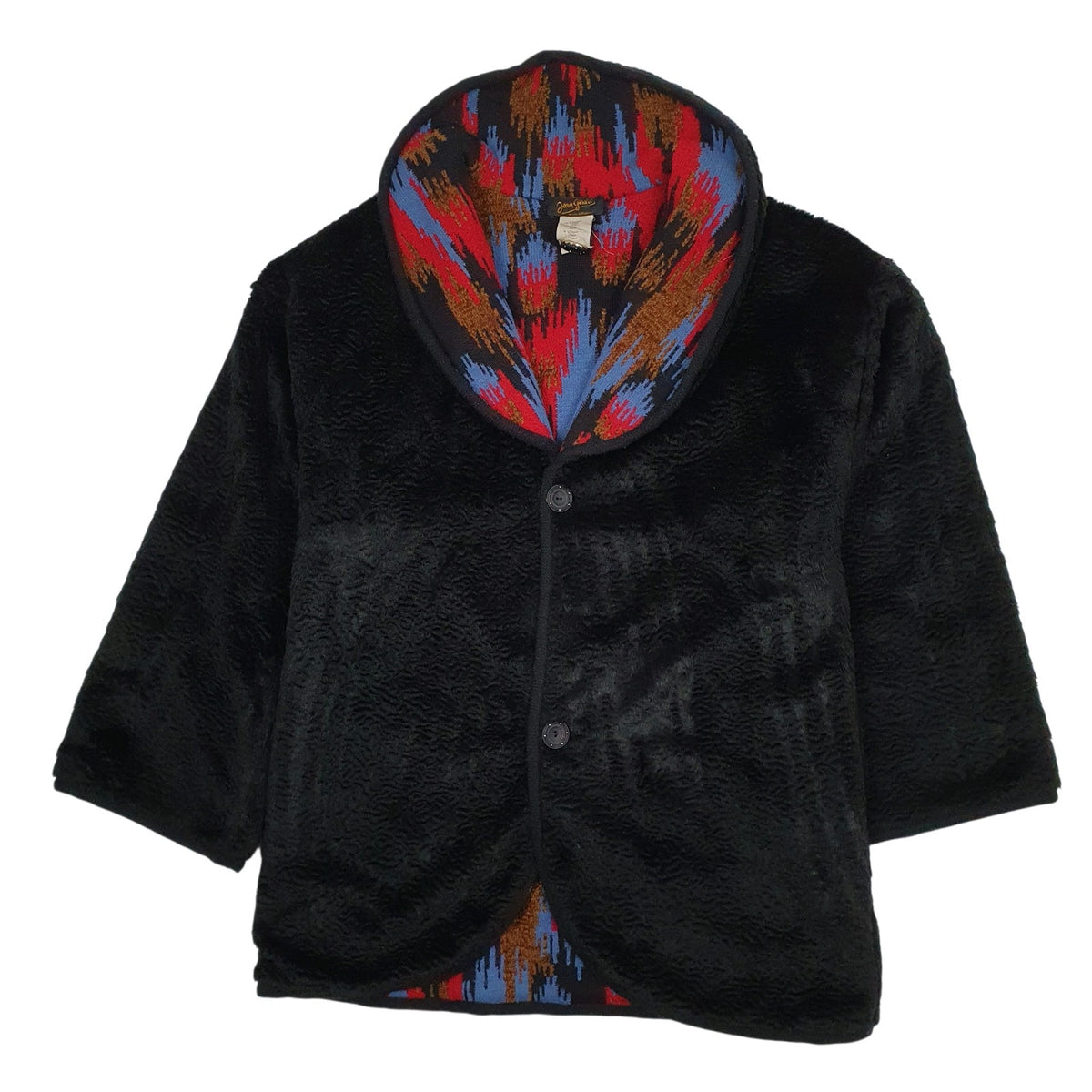 Womens Black Jean Girard Faux Fur Shoal Trench  Coat