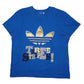 Mens Blue Adidas  Short Sleeve T Shirt
