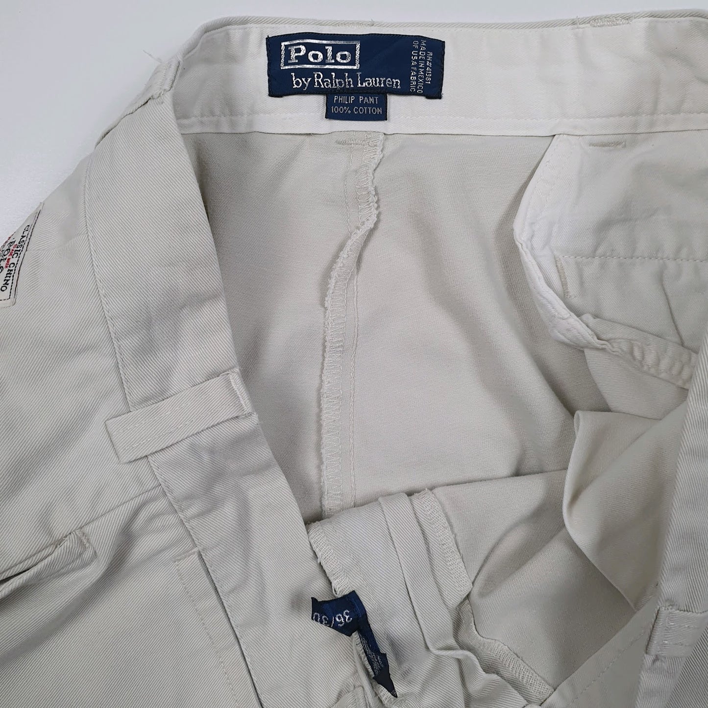 Mens Grey Polo Ralph Lauren Phillip Pant Vintage 90s  Trousers