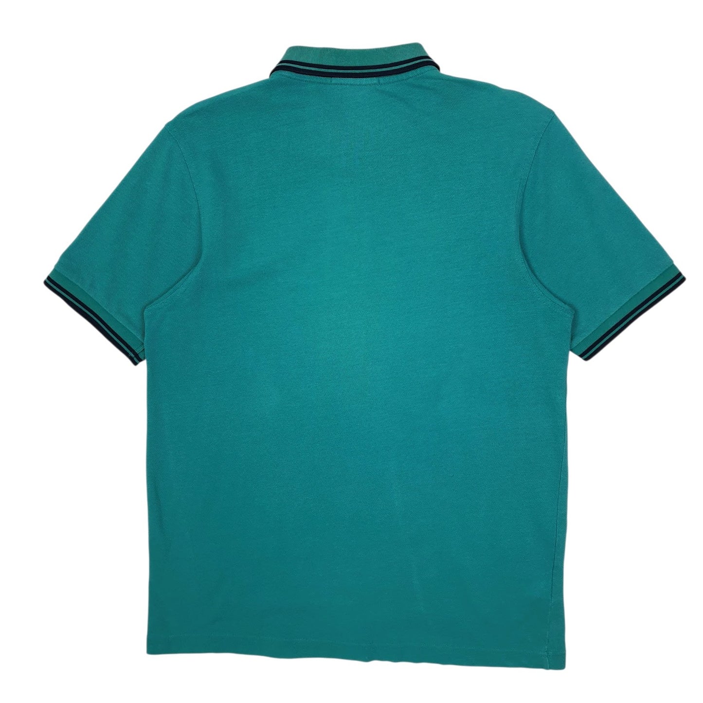 Mens Blue Fred Perry  Hoodie Polo Shirt