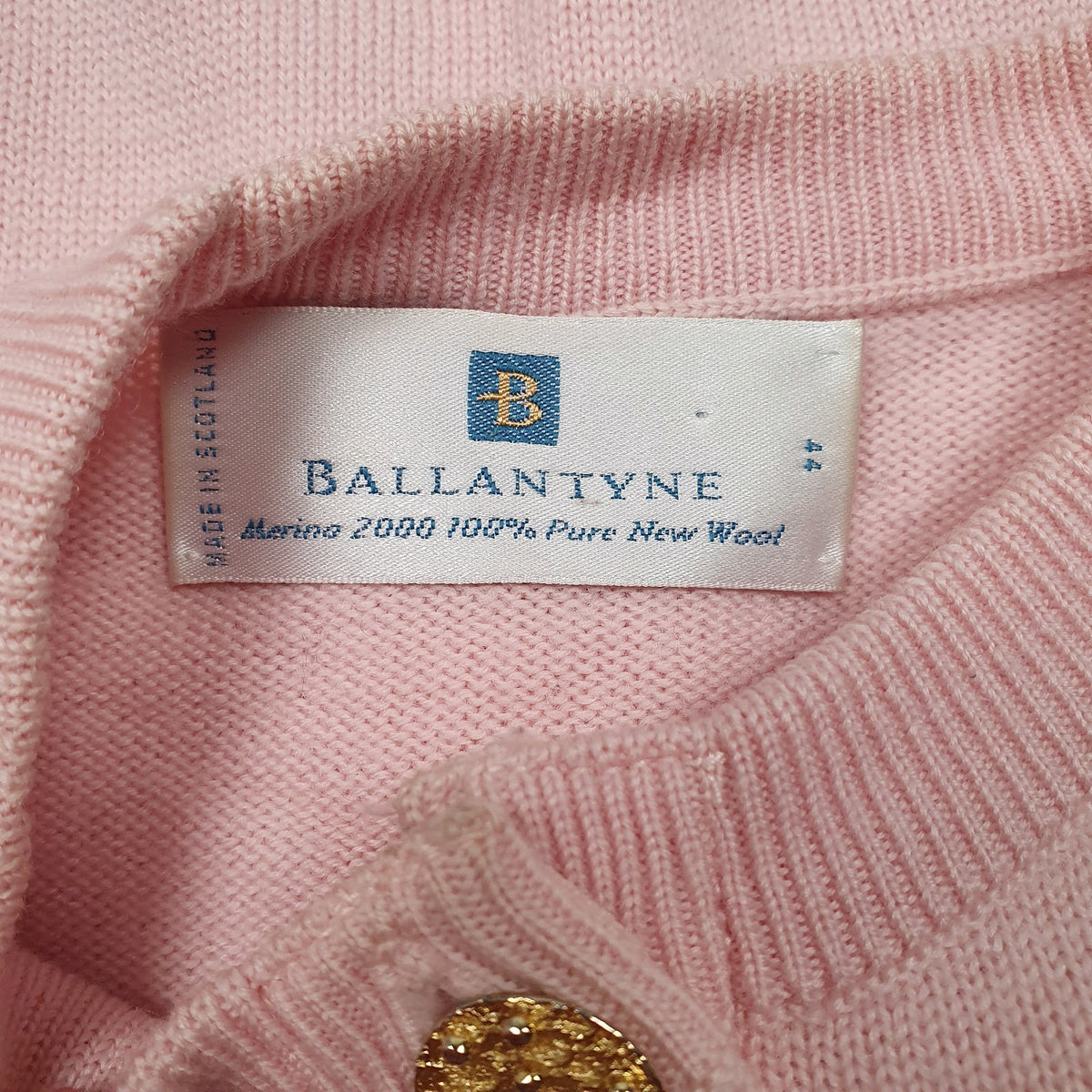 Womens Pink Ballantyne  Cardigan Jumper