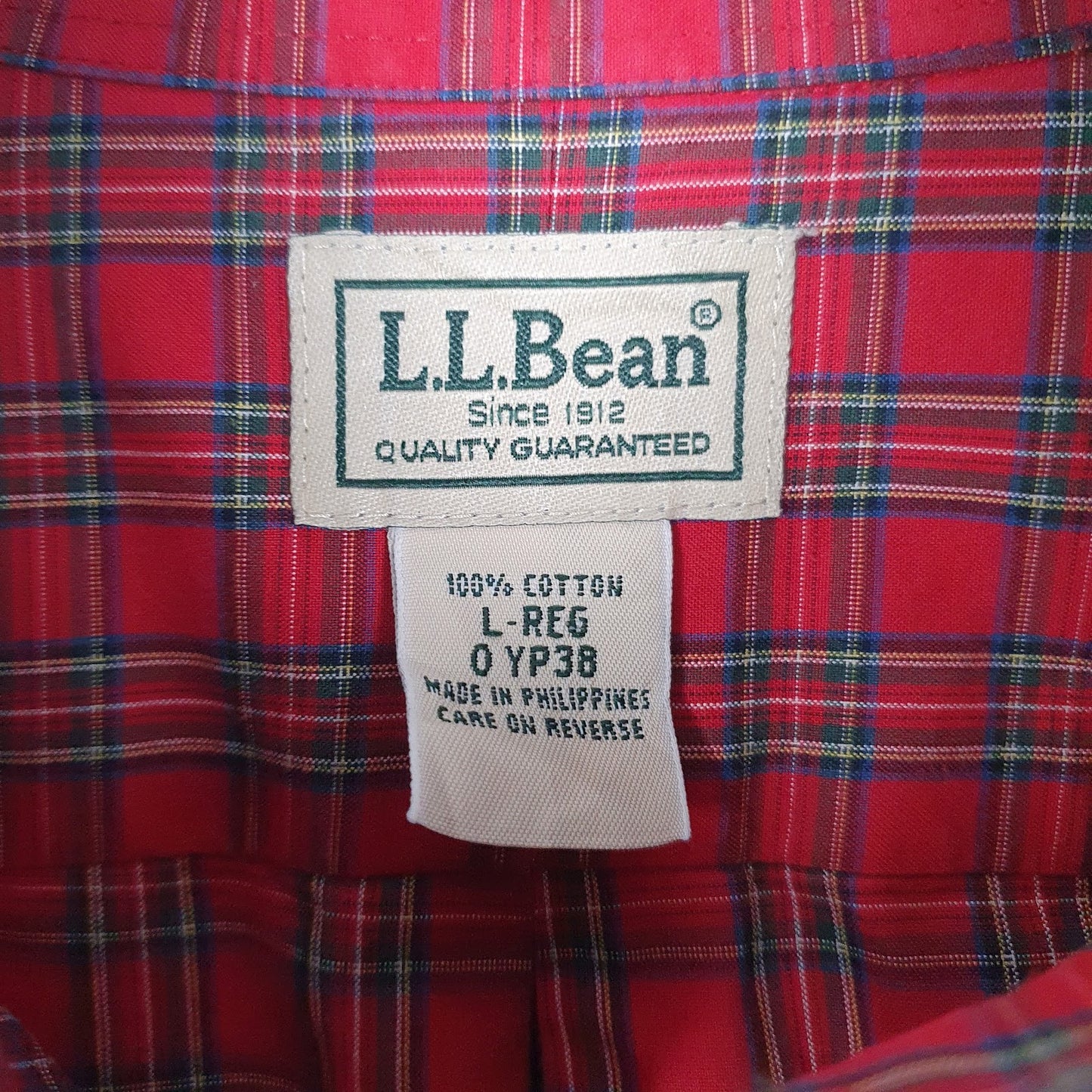 Mens Red L.L.Bean   Shirt