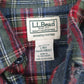 Mens Grey L.L.Bean Flannel  Shirt
