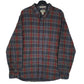 Mens Grey L.L.Bean Flannel Long Sleeve Shirt