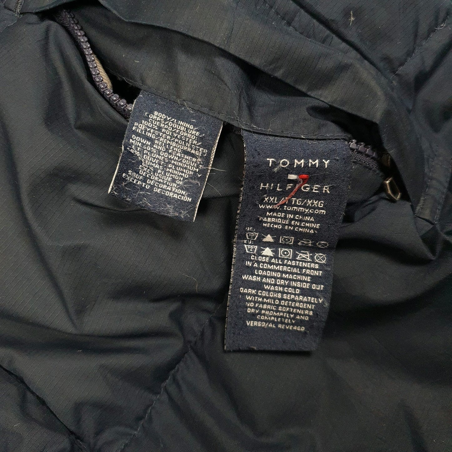 Mens Navy Tommy Hilfiger Reversible  Coat