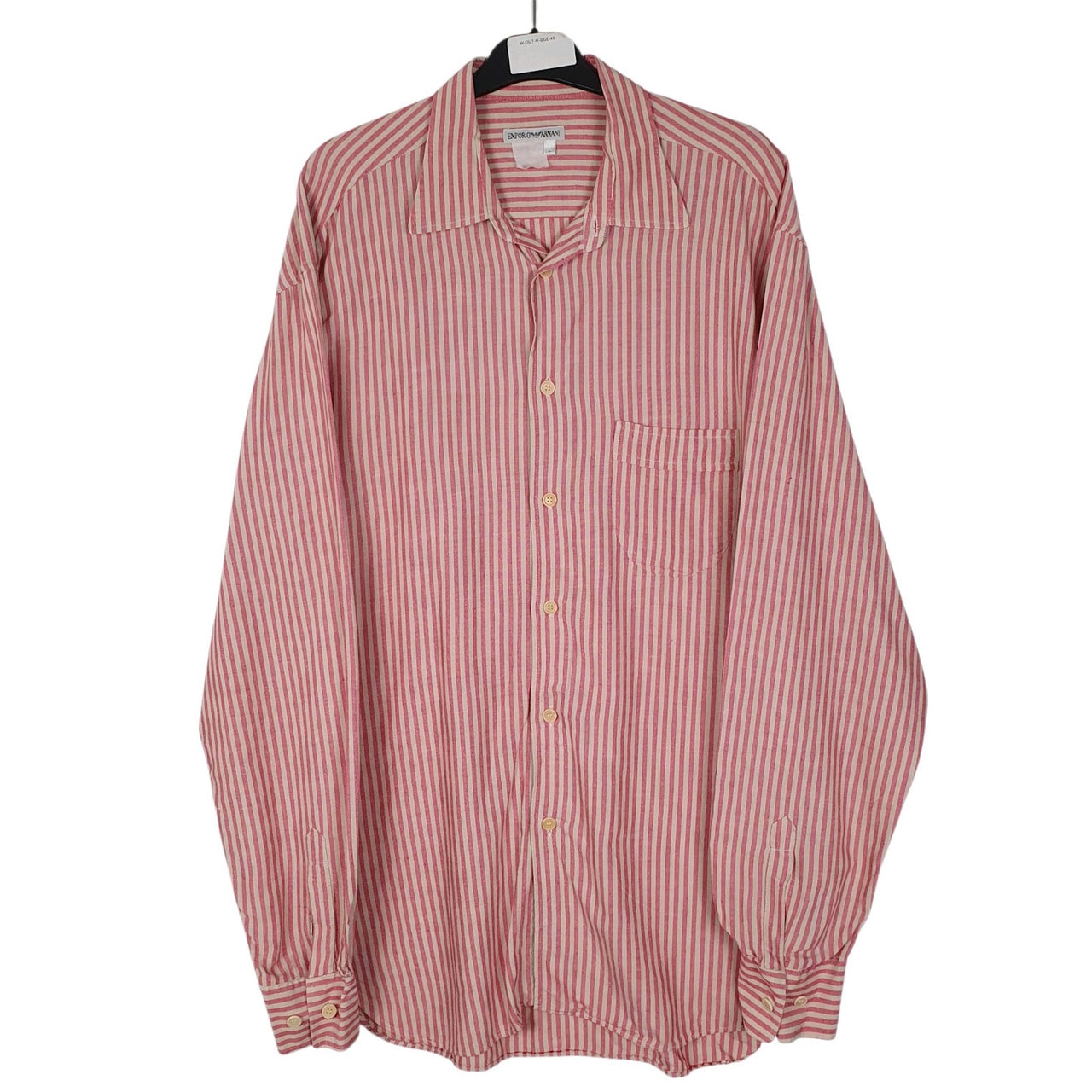Mens Pink Emporio Armani  Long Sleeve Shirt