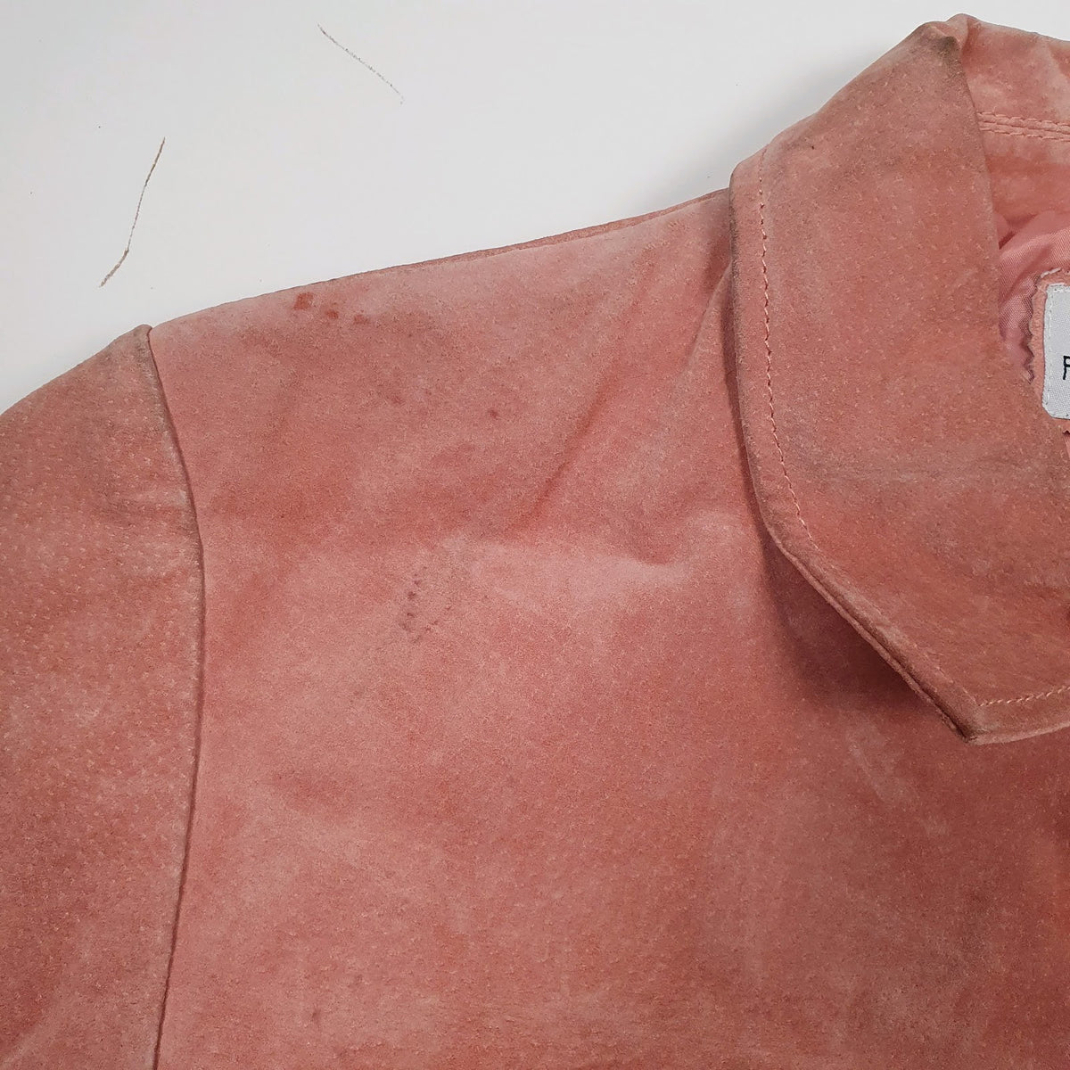 Womens Pink 4/5/6 Fashion Concept Suede Bomber  Coat