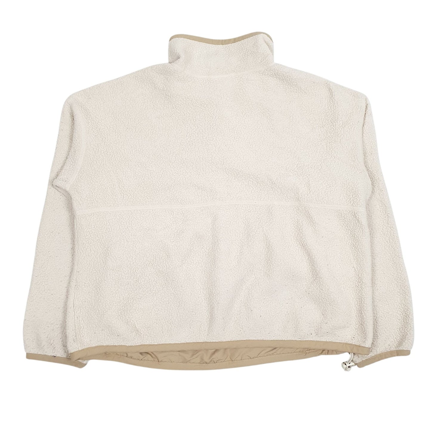 Womens Cream The North Face Button up Quarter Zip Jumper