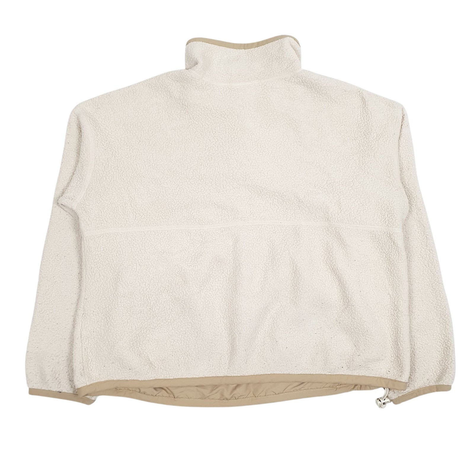 Womens Cream The North Face Button up Quarter Zip Jumper