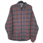 Mens Grey L.L.Bean Flannel Long Sleeve Shirt