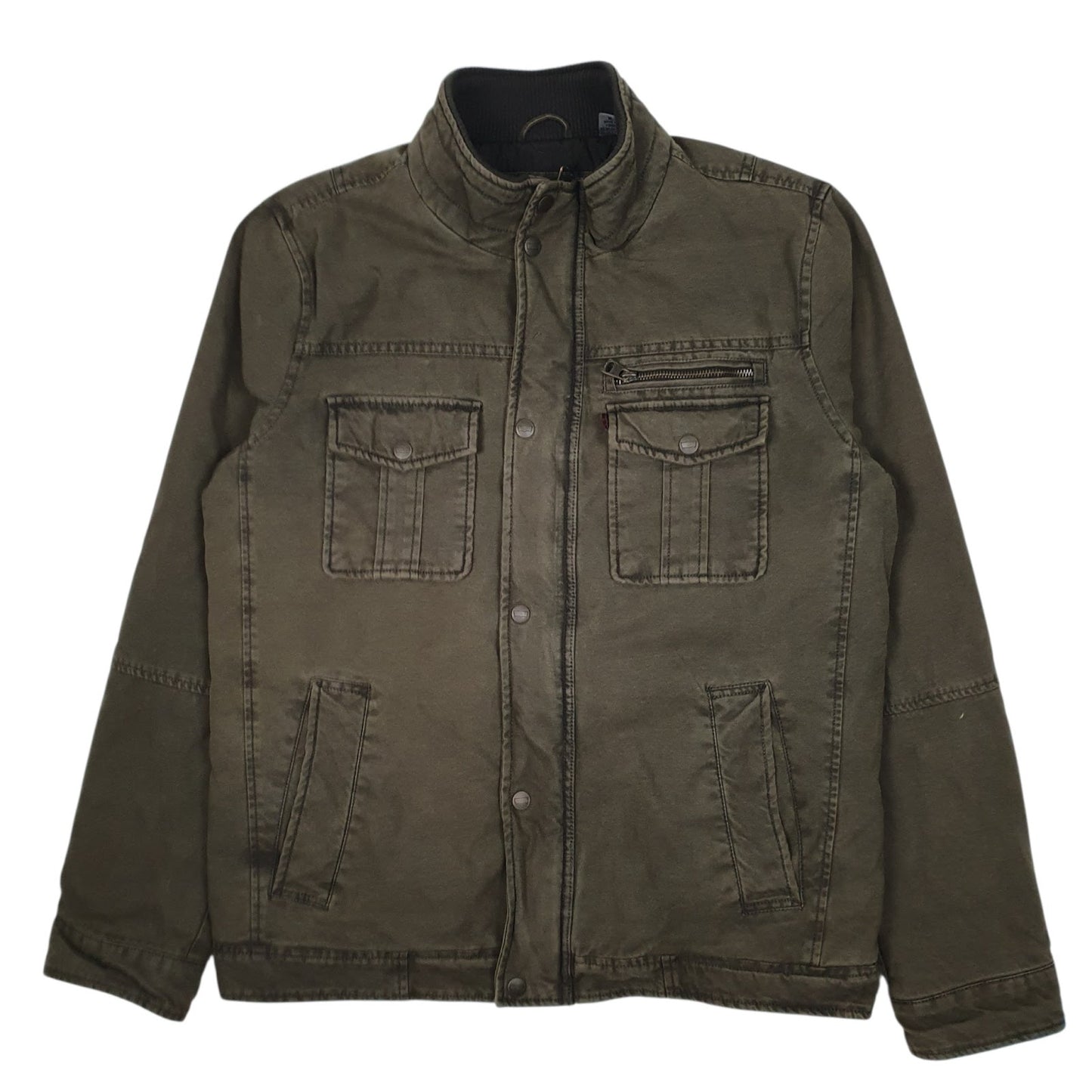 Mens Green Levis Bomber Chore  Coat