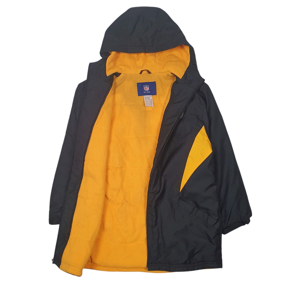 Mens Black NFL Philadelphia Steelers Fleece Lined  Coat