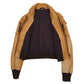 Womens Tan J.J.Scott Bomber Flight  Coat
