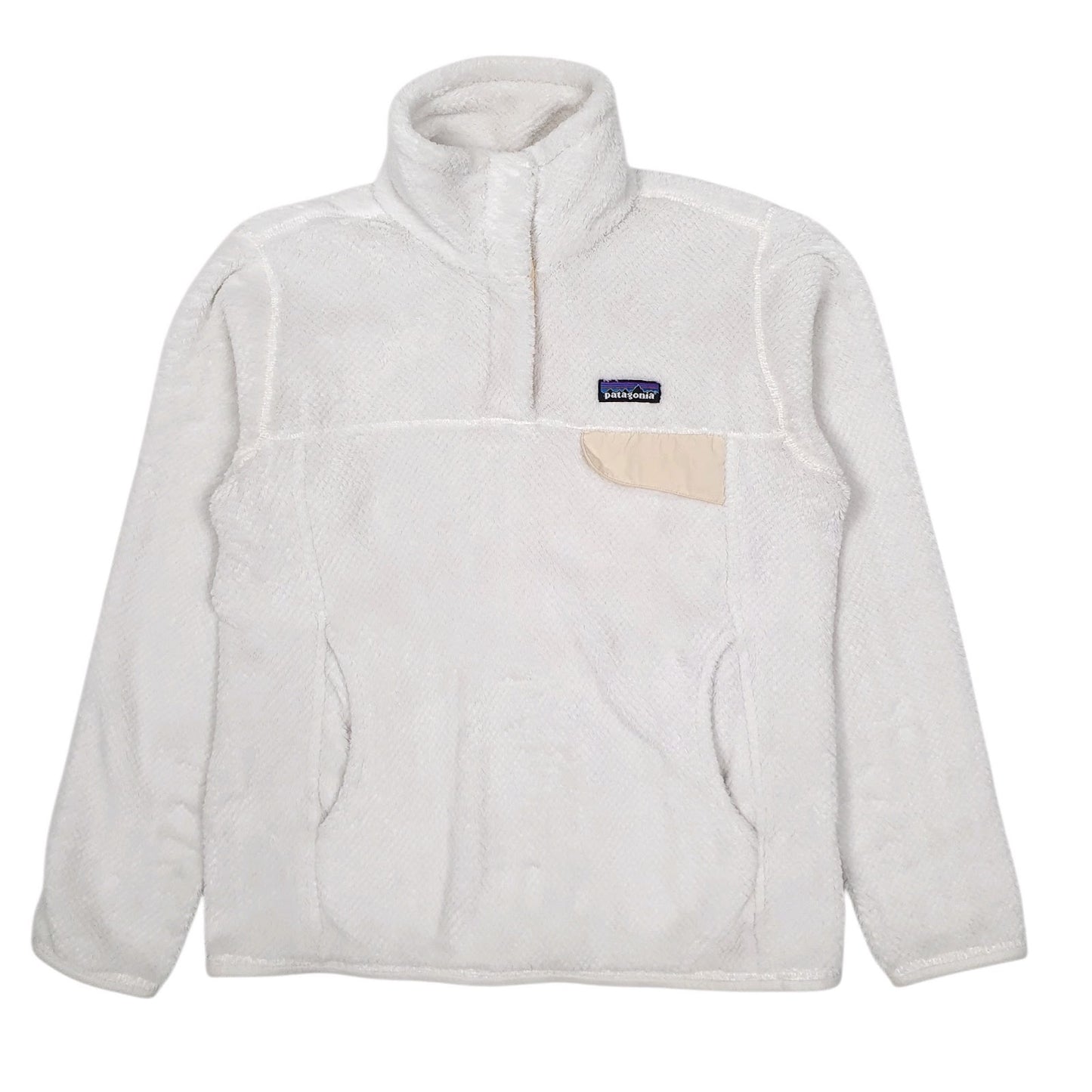 Womens White Patagonia Re Tool Snap T Quarter Zip Jumper