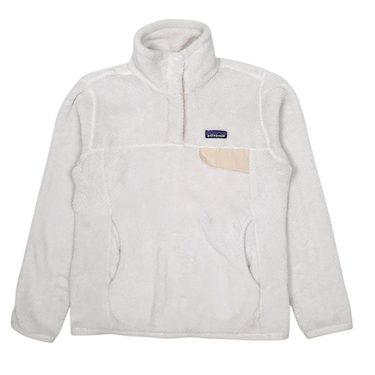 Womens White Patagonia Re Tool Snap T Quarter Zip Jumper