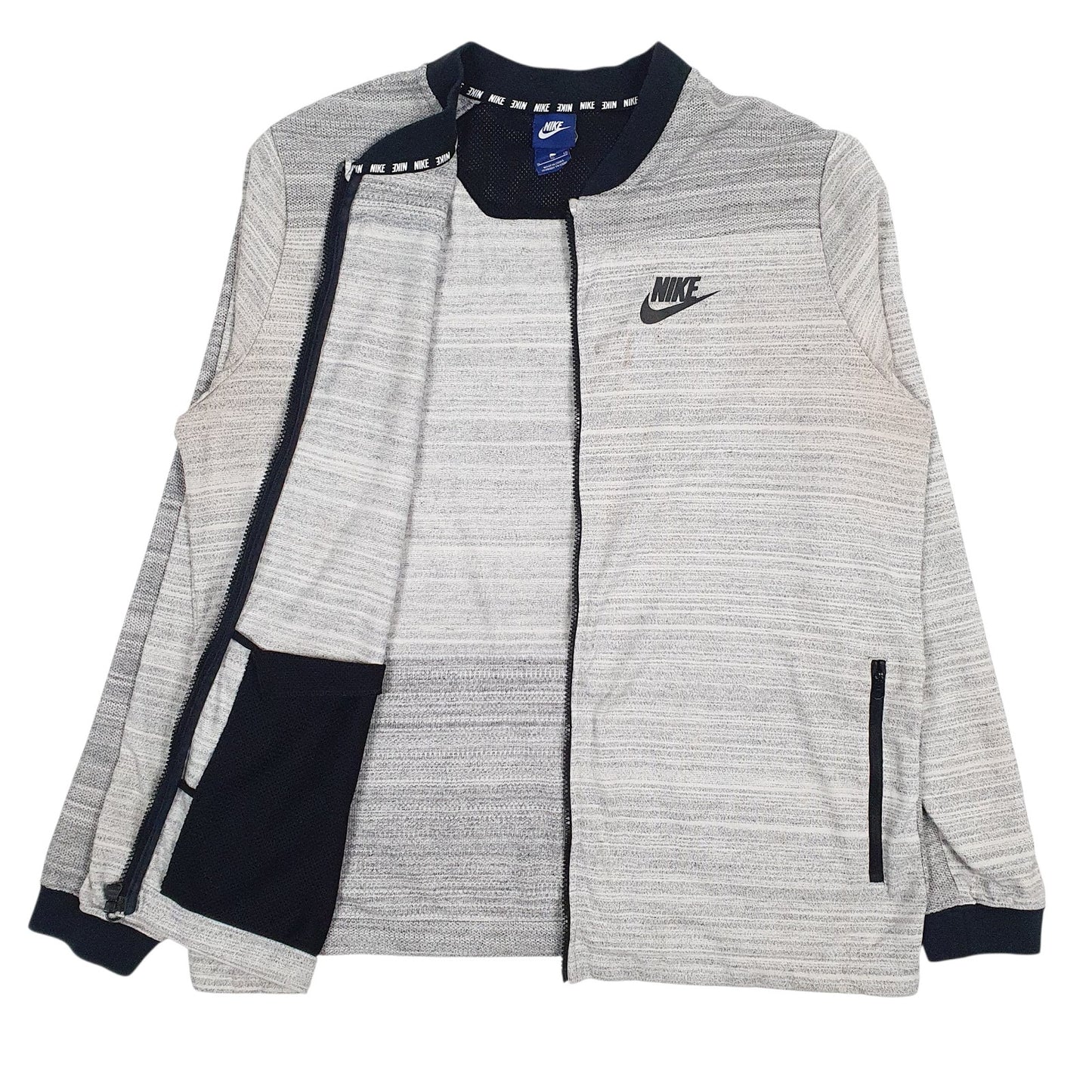 Mens Grey Nike  Full Zip Jumper