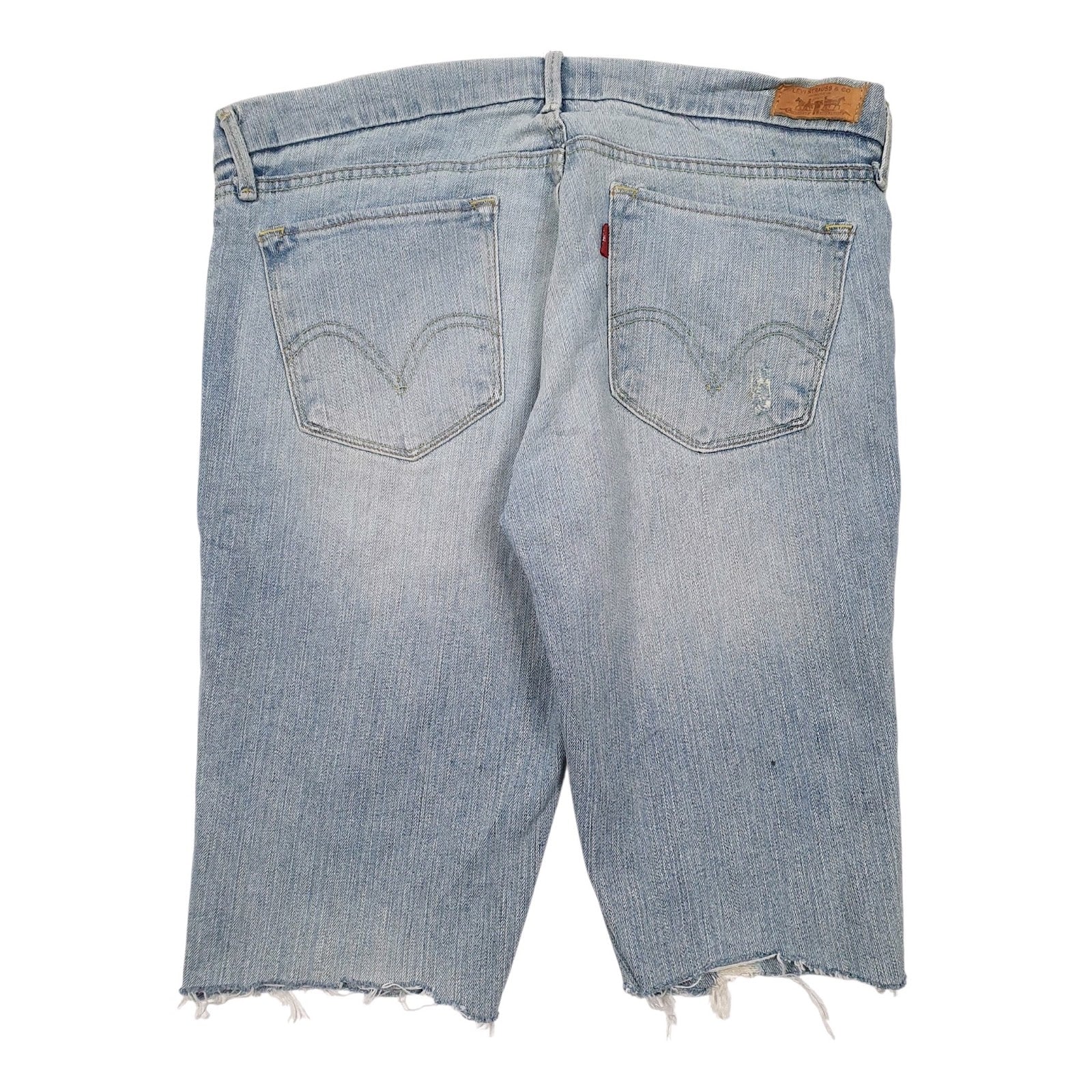 Womens Blue Levis   Shorts