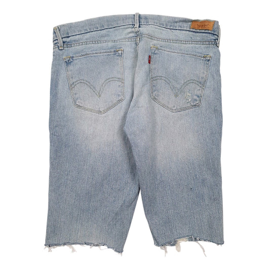 Womens Blue Levis   Shorts