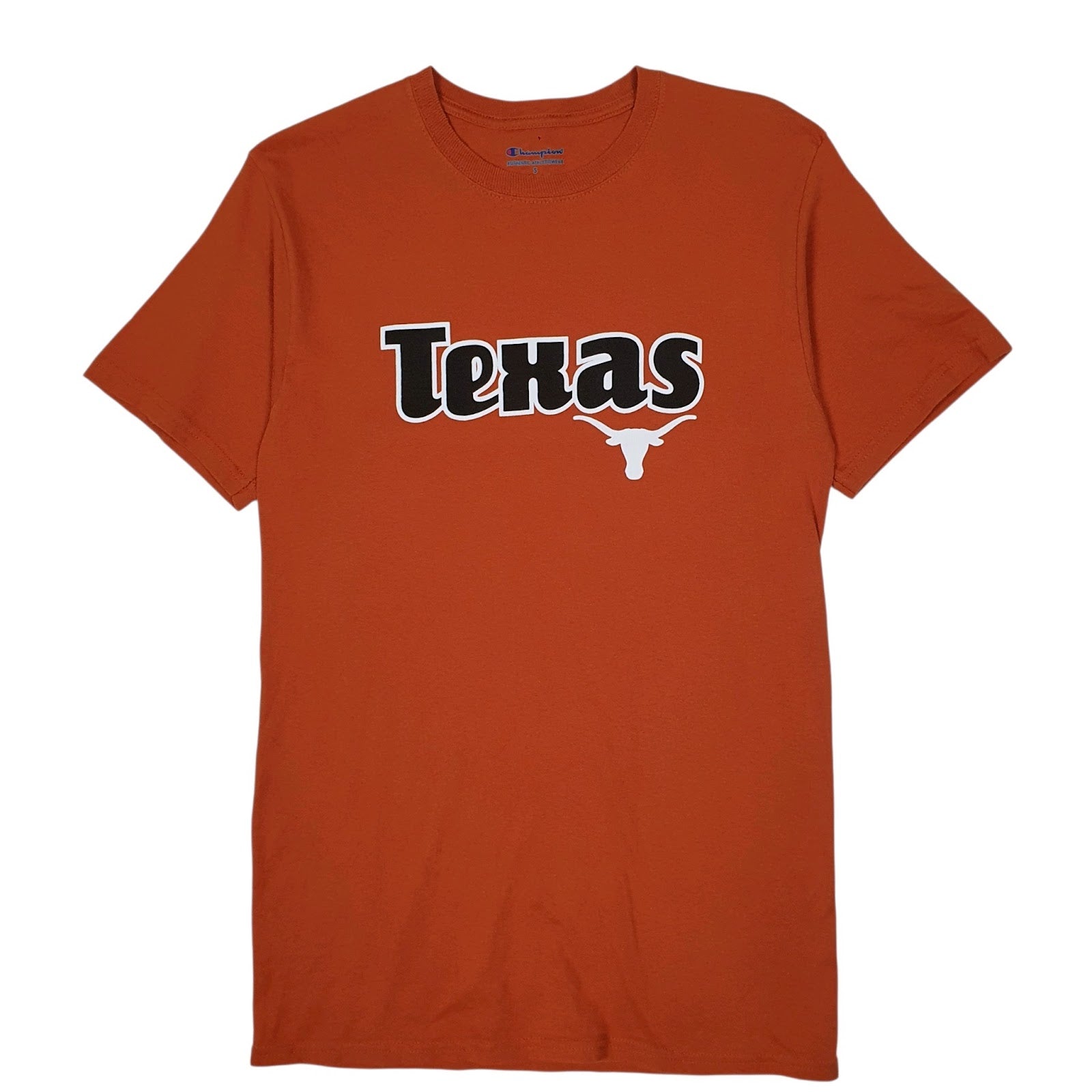 Mens Orange Champion Texas Longhorns Short Sleeve T Shirt