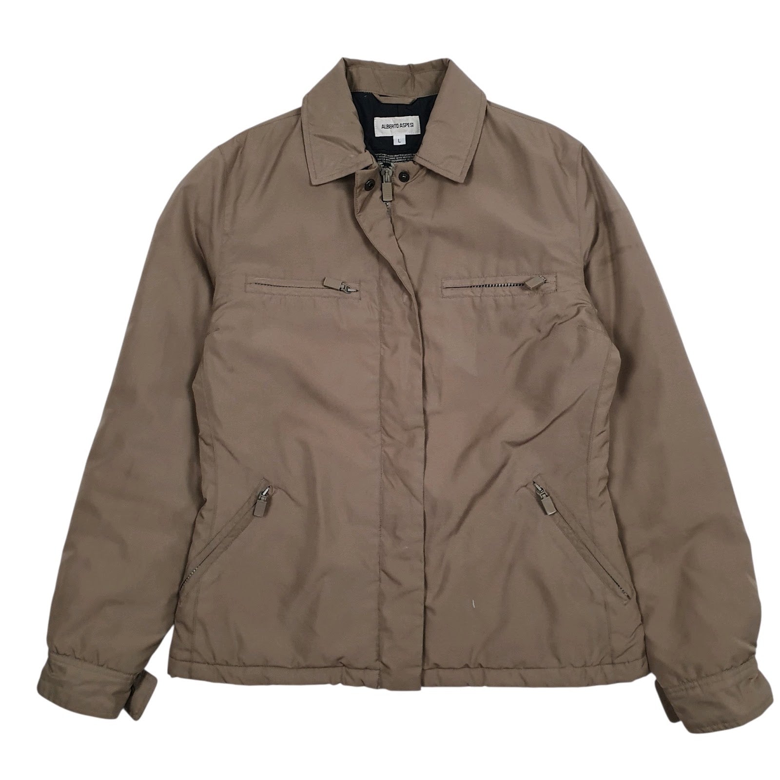 Womens Grey Alberto Aspesi Windbreaker  Coat