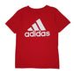 Mens Red Adidas  Short Sleeve T Shirt