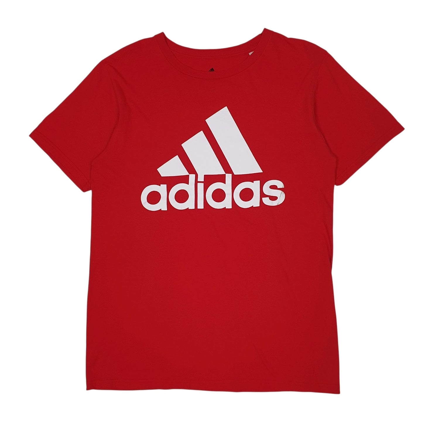 Mens Red Adidas  Short Sleeve T Shirt