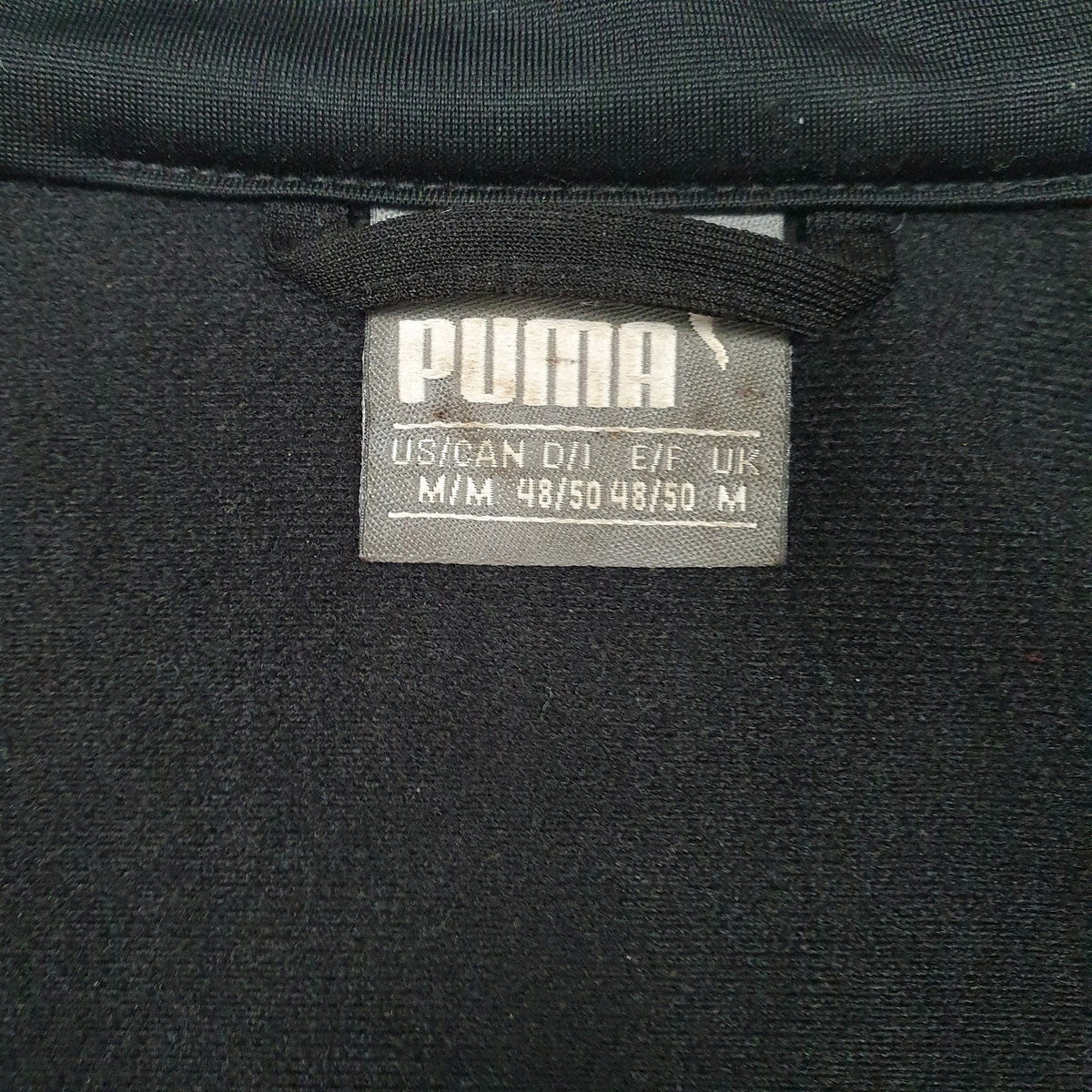 Mens Black Puma Active Wear Full Zip Jumper