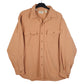 Mens Orange L.L.Bean Chamois Vintage 90s Made In USA Long Sleeve Shirt