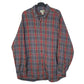 Mens Grey L.L.Bean Flannel Long Sleeve Shirt