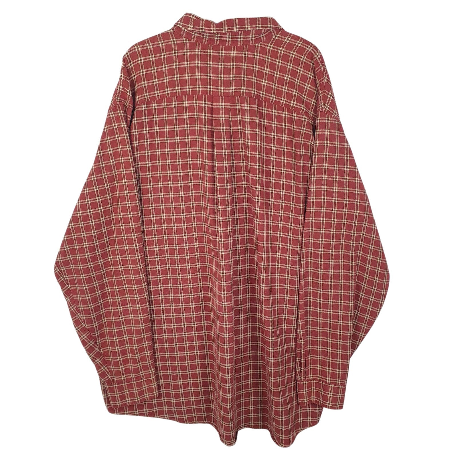 Mens Red L.L.Bean Flannel  Shirt