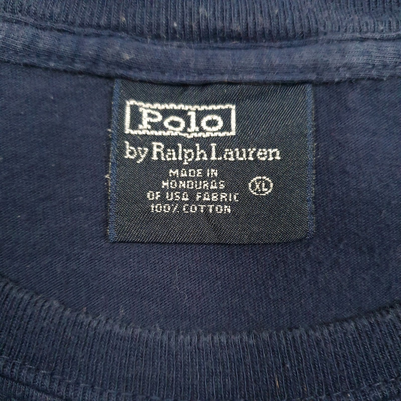 Mens Navy Polo Ralph Lauren Vintage 90s  T Shirt