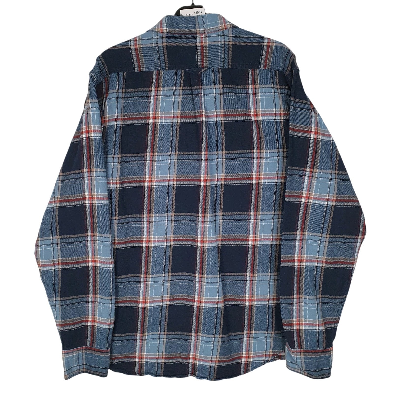 Mens Blue Eddie Bauer Flannel  Shirt