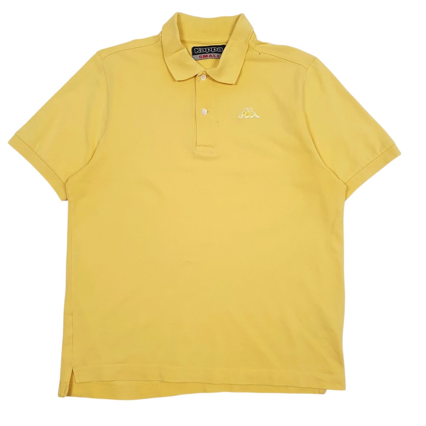 Mens Yellow Kappa  Short Sleeve Polo Shirt
